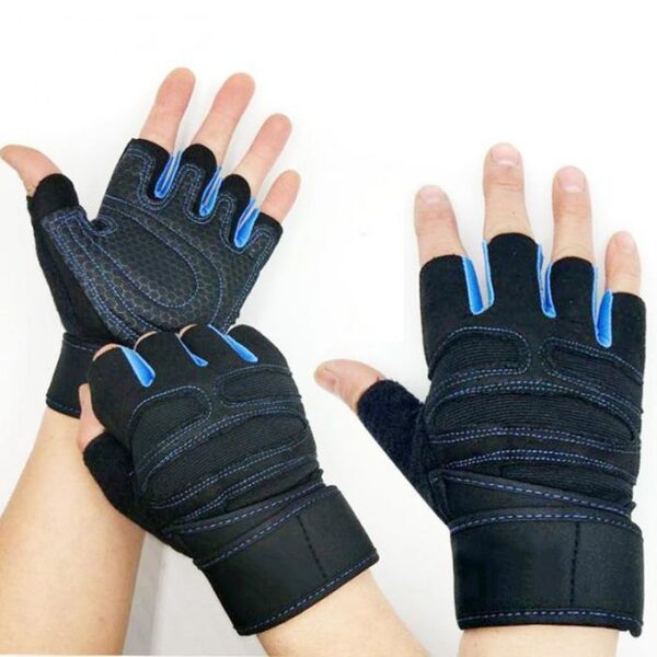 Fitness Breathable Ventilated Half Finger Weight Lifting Exercise Sports Workout Racing Bicycle Cycling Gym Gloves - Image 5