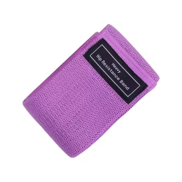 Home Workout Fitness Elastic Fabric Non Slip Rubber Hip Booty Yoga Resistance Band - Image 4