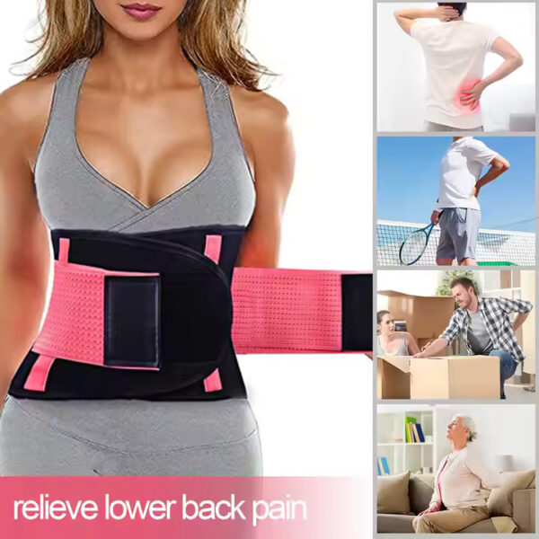 Neoprene Fashion Slim Belt Back Brace Waist Trimmer Support for Women and Men to Protect Waist Muscle Pain Relief - Image 6
